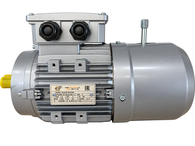 Электродвигатель AT 90L 1,5 кВт 4P B14 BRAKE, ракурс 3