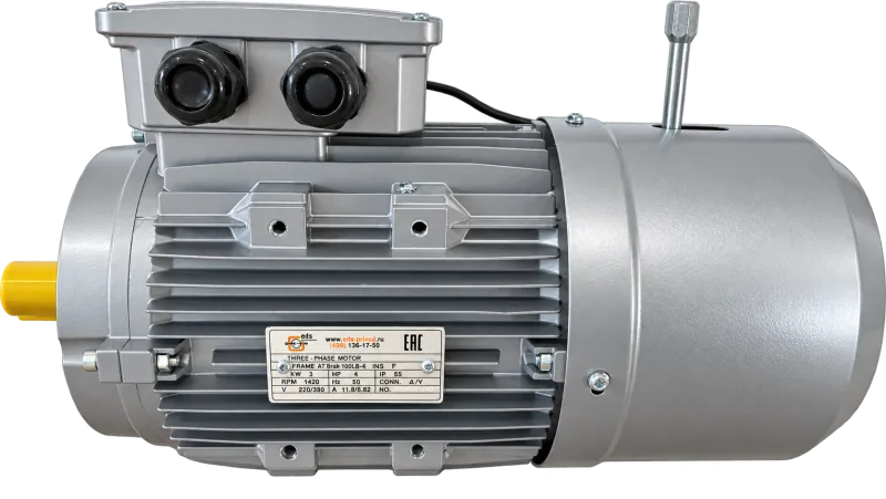Электродвигатель AT 100LB 3 кВт 4P B14 BRAKE, ракурс 2